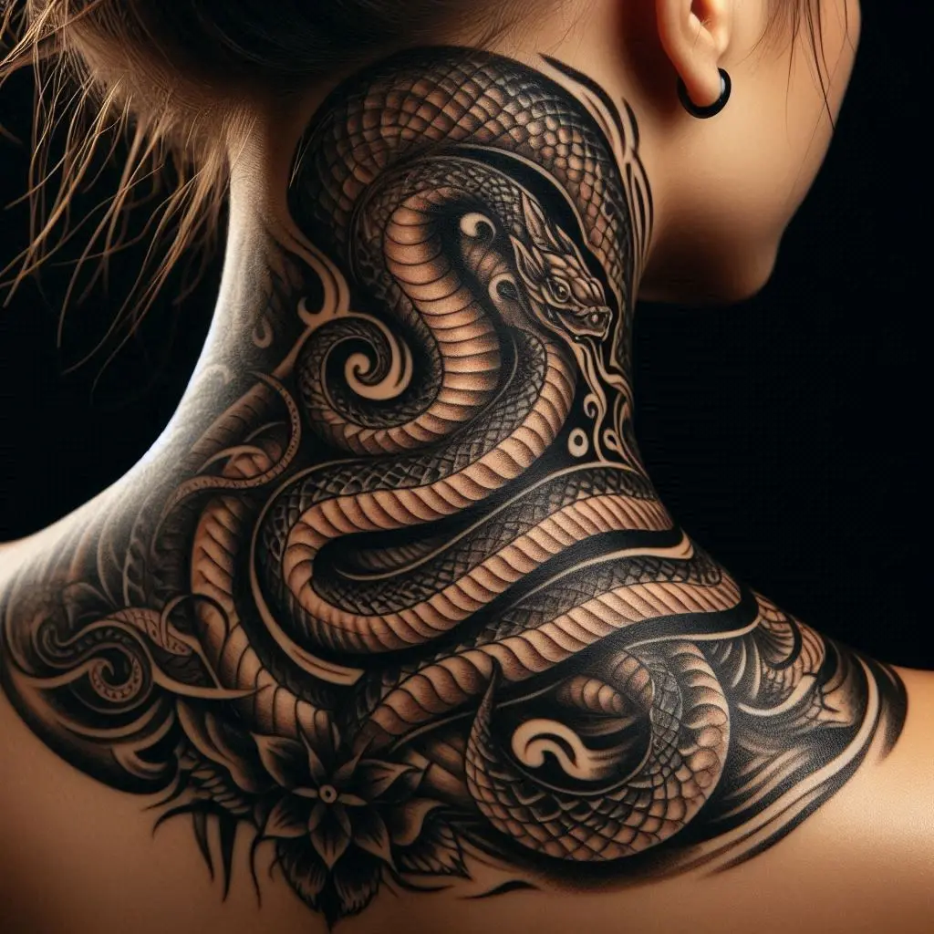 Serpent Wrap Tattoo 5