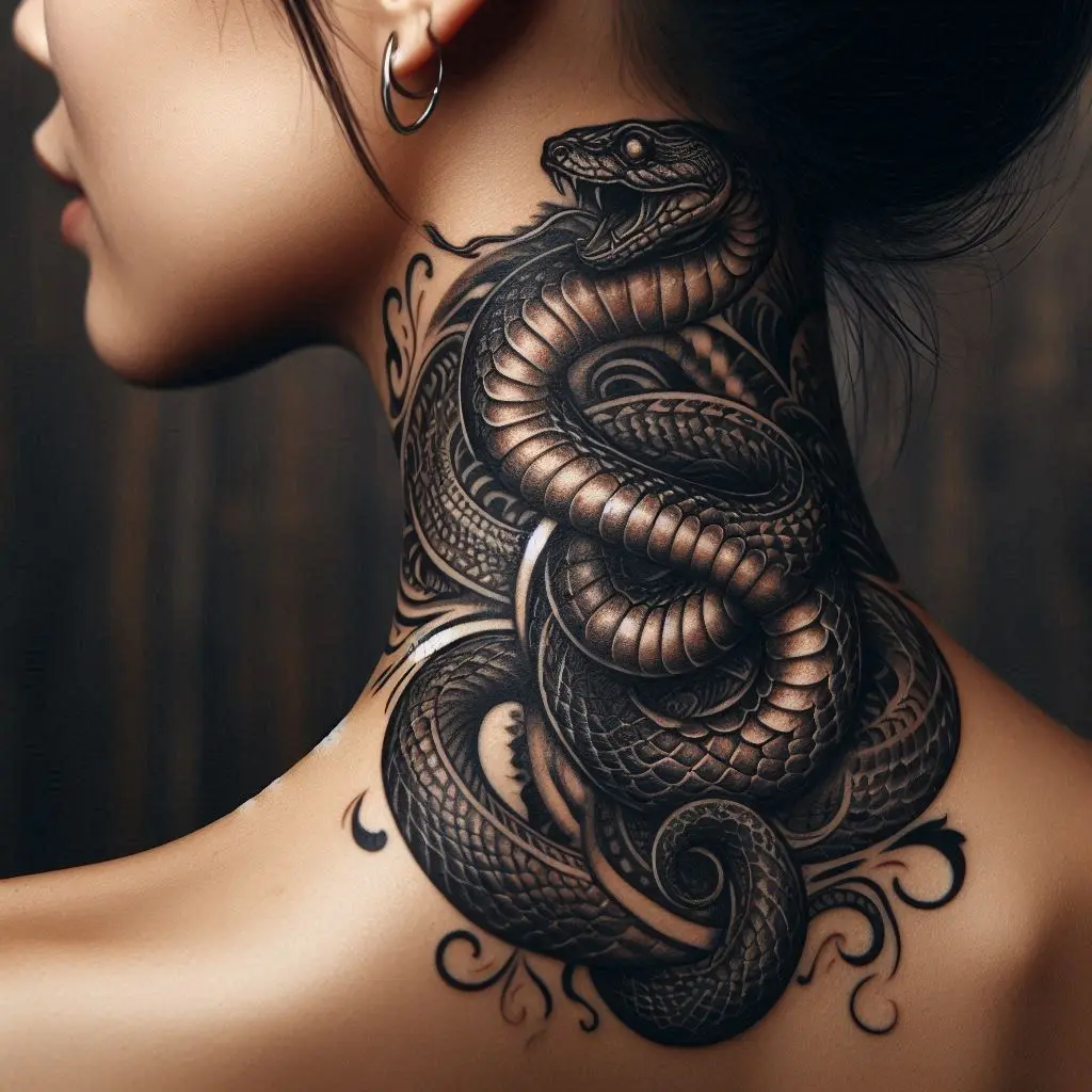 Serpent Wrap Tattoo