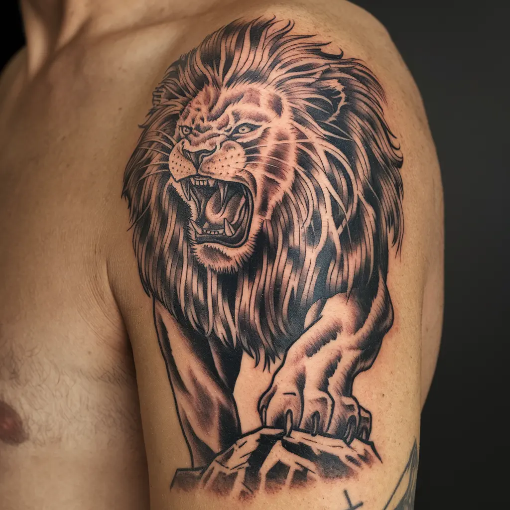 Lion  roar Tattoos