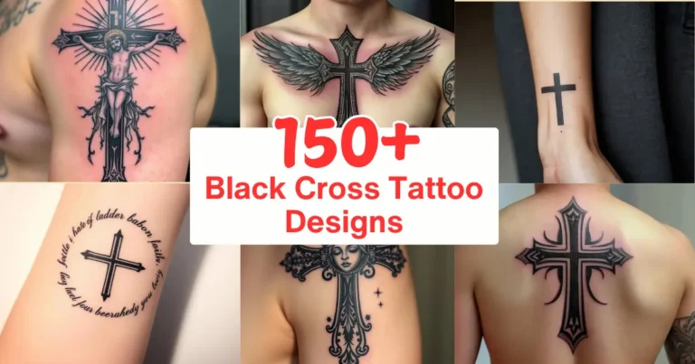 Black Cross Tattoo Designs