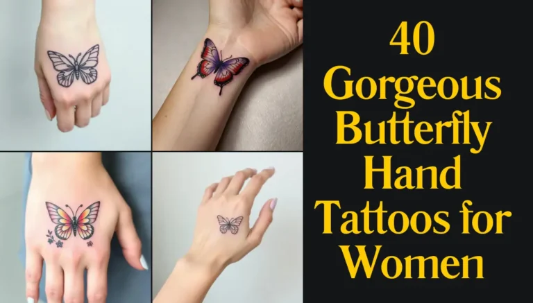 Butterfly Hand Tattoos for Women