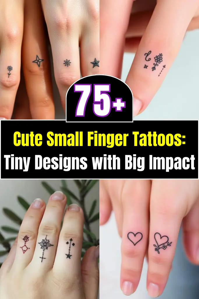 Cute Small Finger Tattoos Tiny Designs with Big Impact