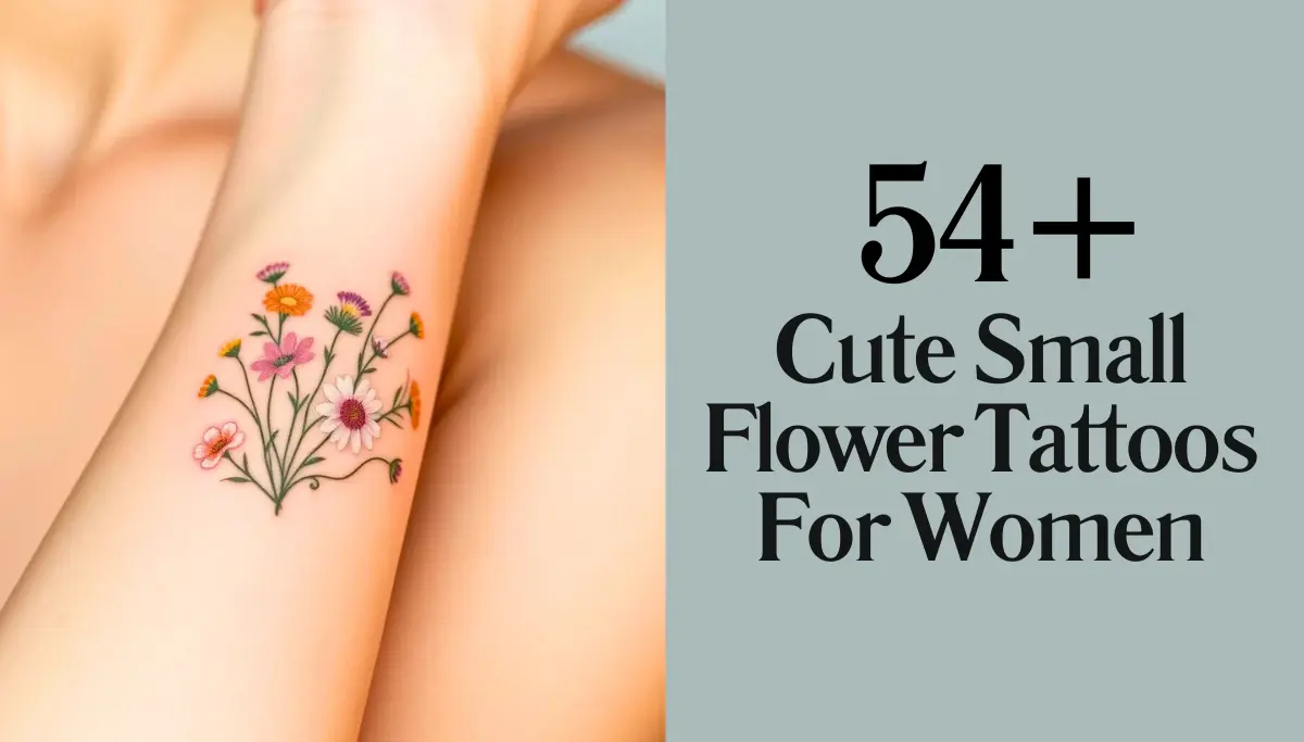 Cute Small Flower Tattoos For Women