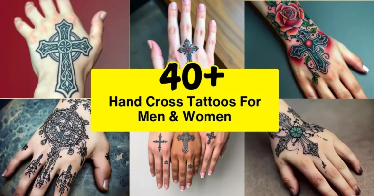 Hand Cross Tattoos For Men & Women