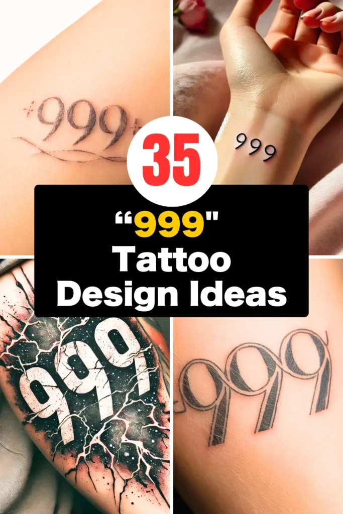 35 “999  Tattoo Design Ideas