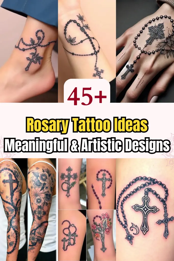45 Rosary Tattoo Ideas Meaningful & Artistic Designs