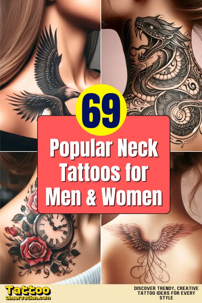 69 Popular Neck Tattoos for Men & Women