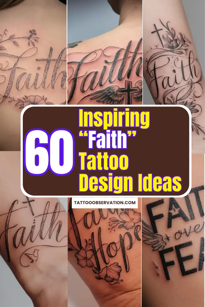 60+ Inspiring Faith Tattoo Design Ideas