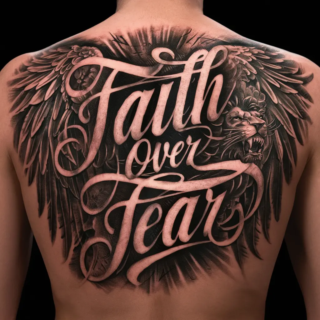 Bold and Statement Faith Over Fear Designs