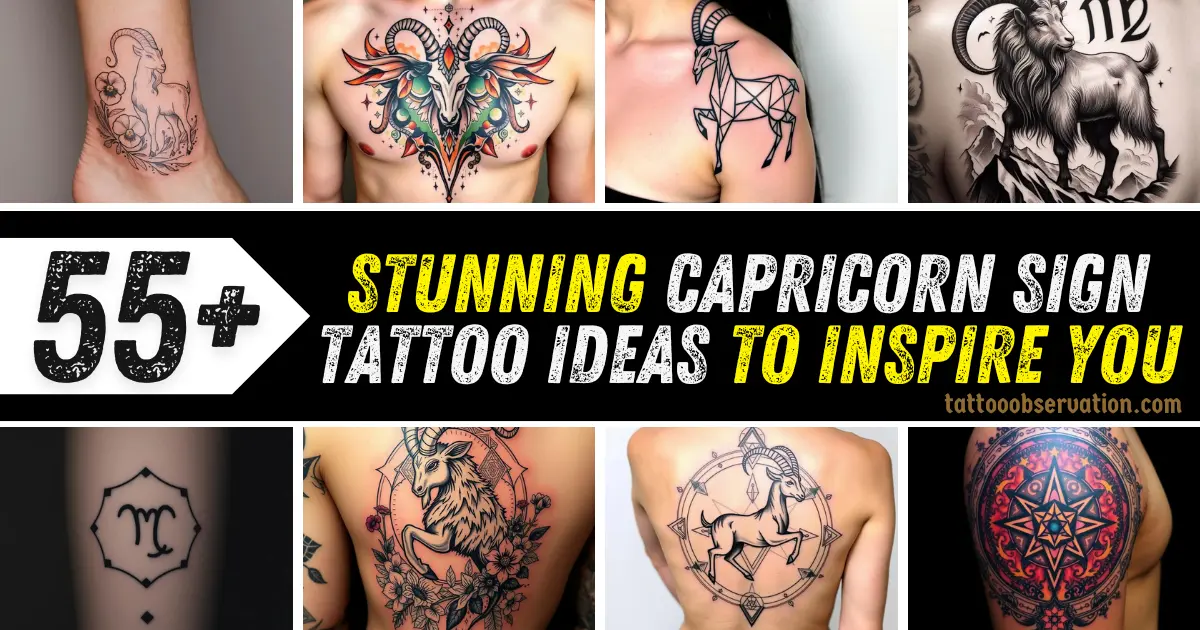 Capricorn Sign Tattoo Ideas