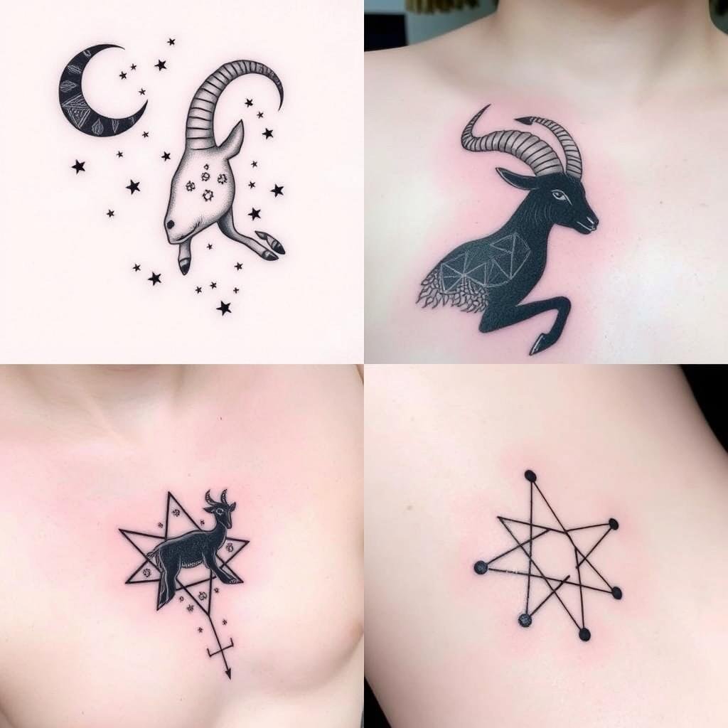 Capricorn sign tattoo ideas