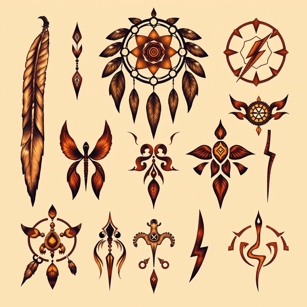 Cherokee Tribal Symbols and Tattoo Designs