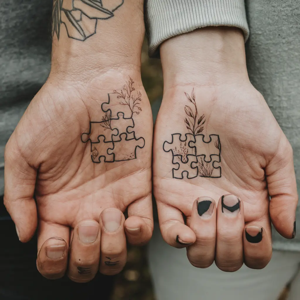 Combining Puzzle Pieces with Other Symbolic Elements