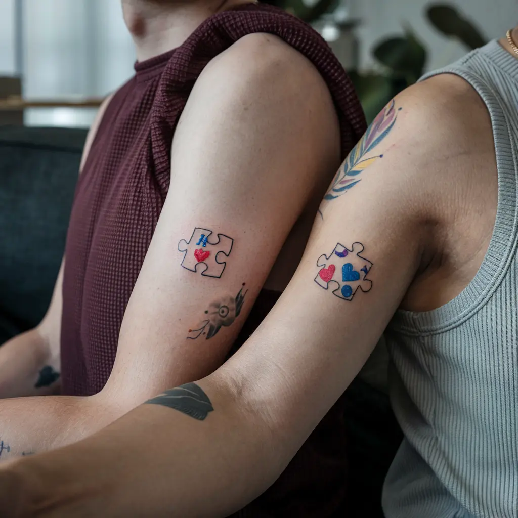 Creative Ways to Personalize Your Matching Puzzle Tattoos