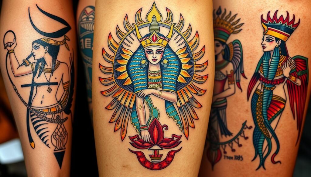 Egyptian goddess tattoos