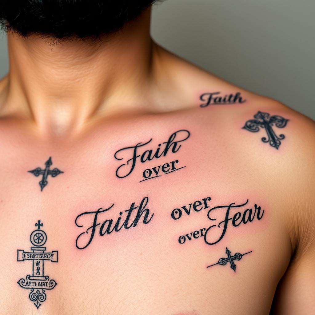 Faith Over Fear Tattoo Placements