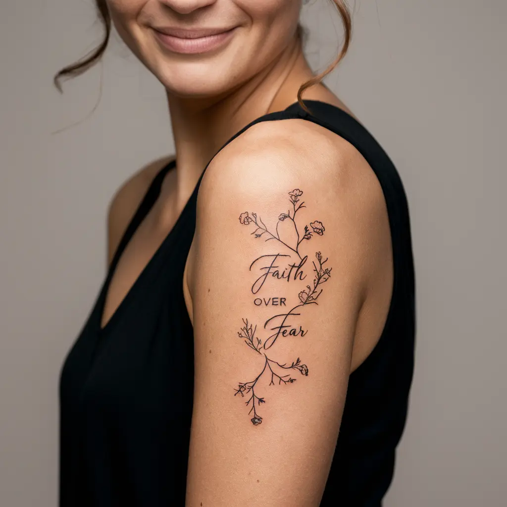 Floral and Nature-Inspired Faith Over Fear Designs 2