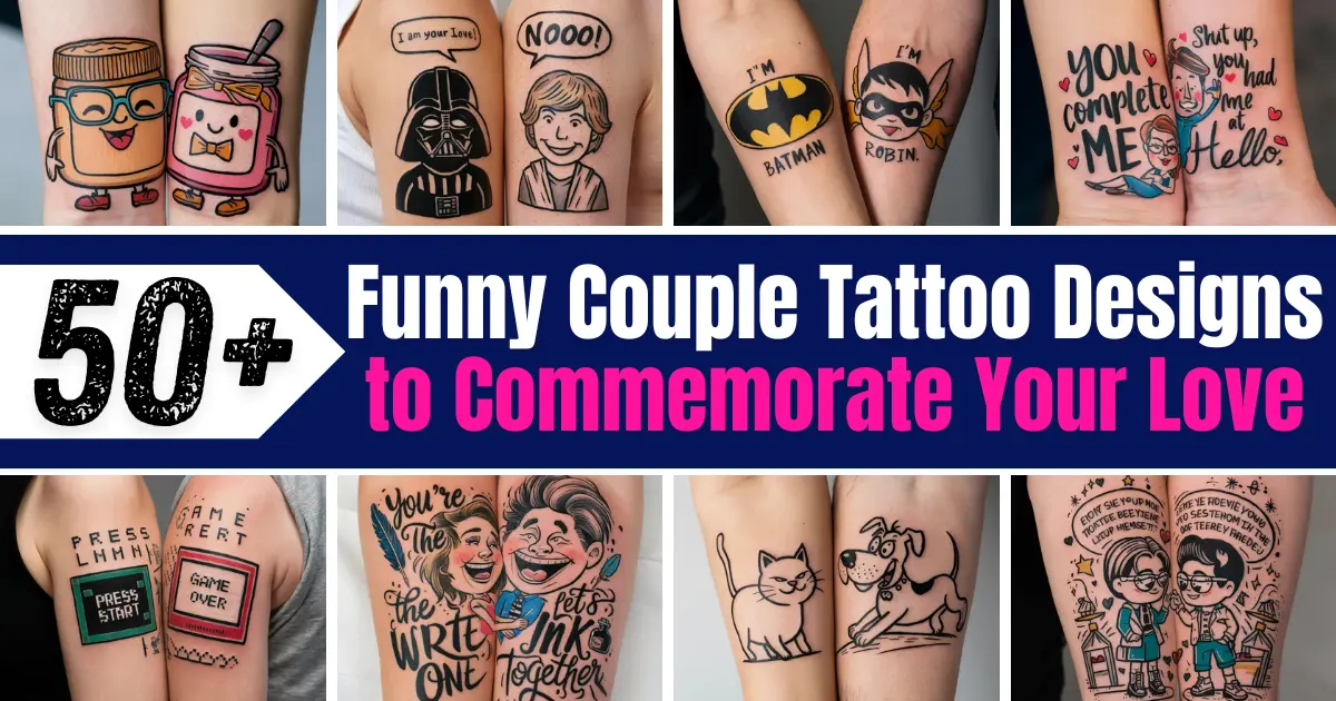 Funny Couple Tattoo Designs