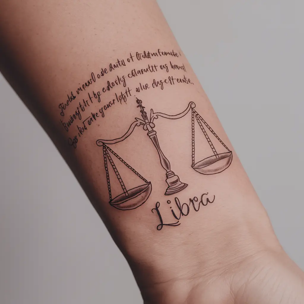 Incorporating Typography with Libra Symbols