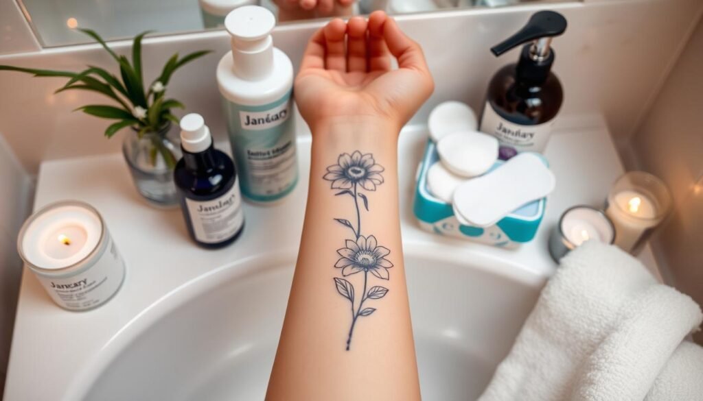 January Birth Flower Tattoo Aftercare