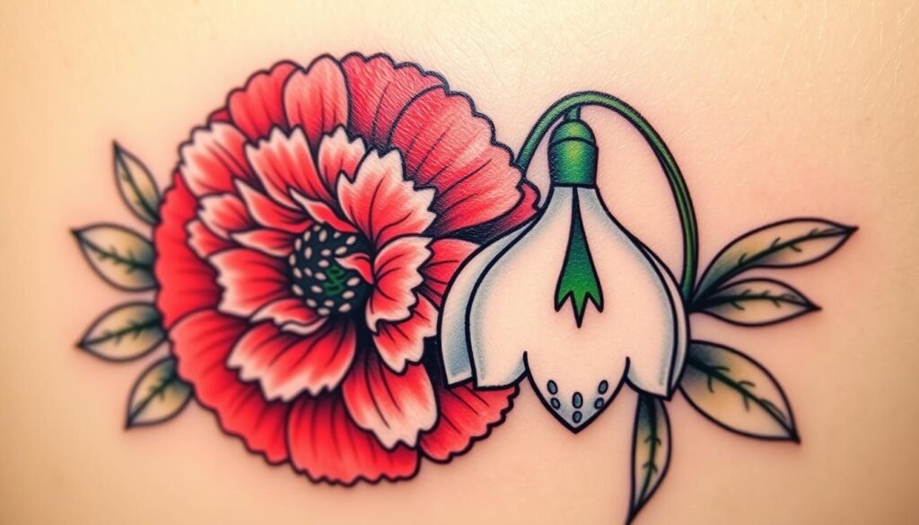 January Birth Flower Tattoo Meanings