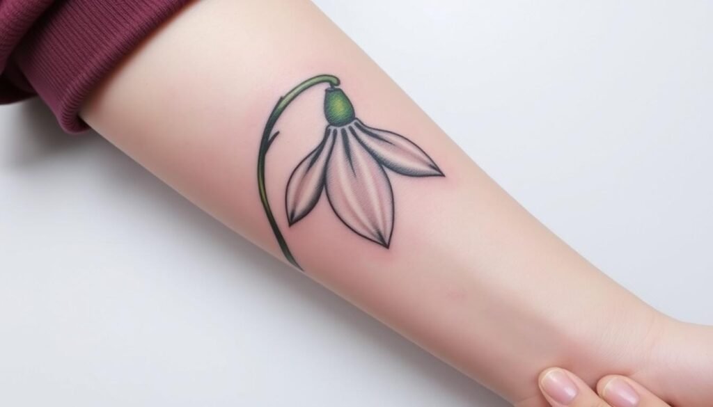 January Birth Flower Tattoo Placement