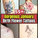January Birth Flower Tattoos