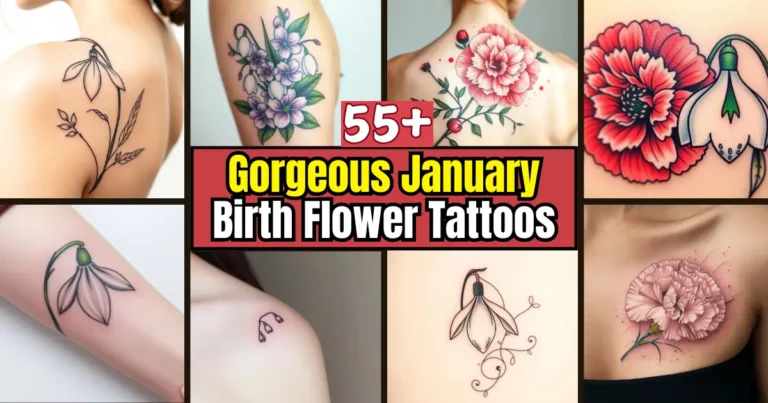 January Birth Flower Tattoos