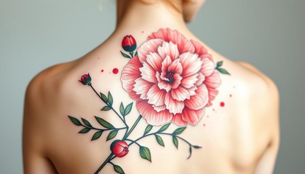 January birth flower tattoos