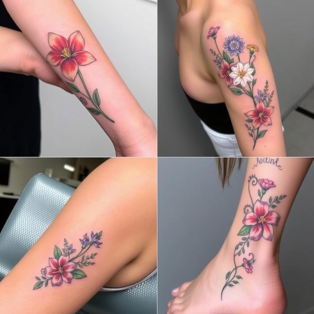 July Birth Flower Tattoo Placements