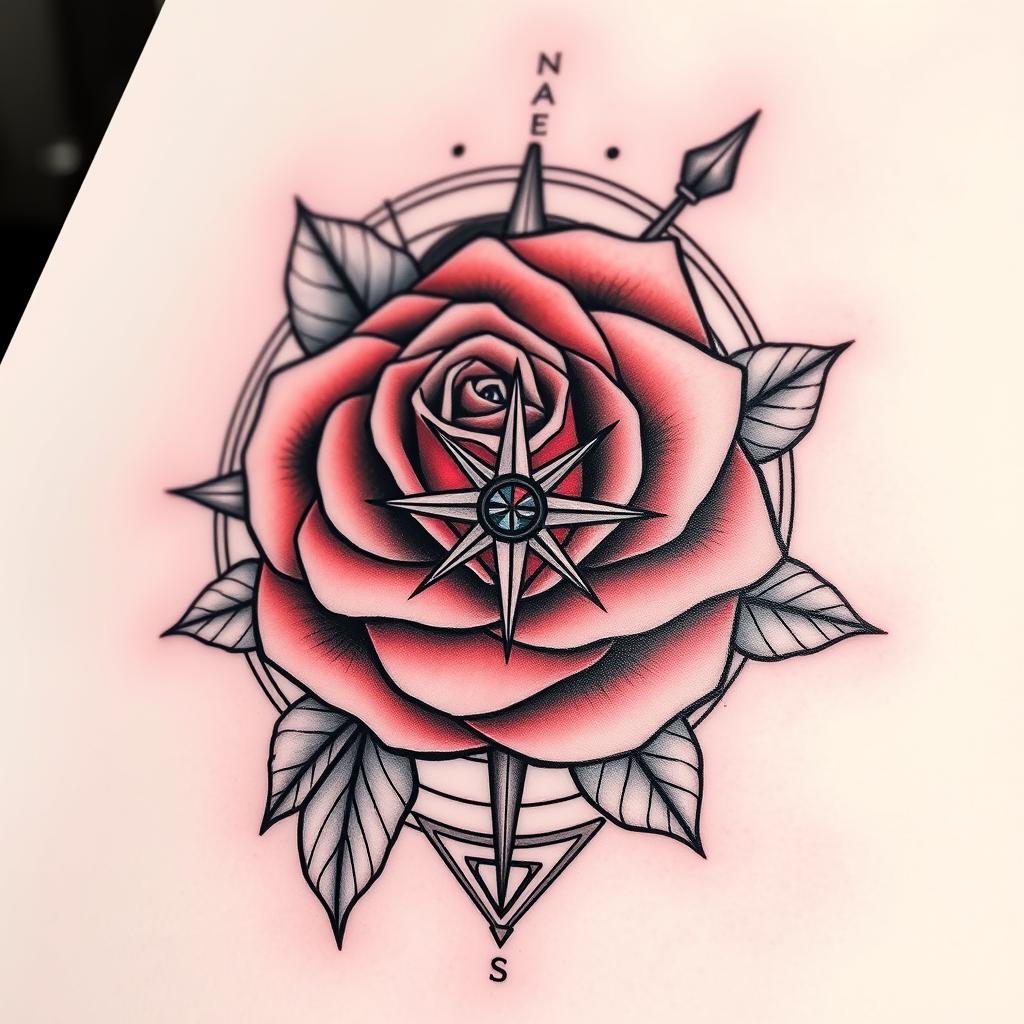 June Birth Flower Tattoo Design for Men