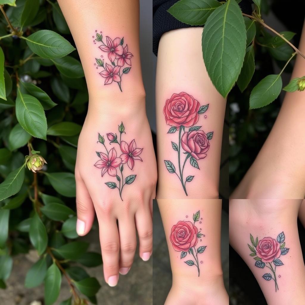 June Birth Flower Tattoo Designs