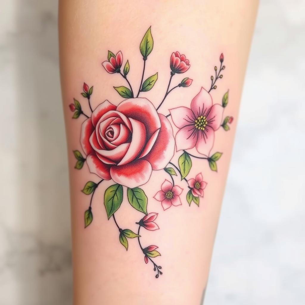 June birth flower tattoos