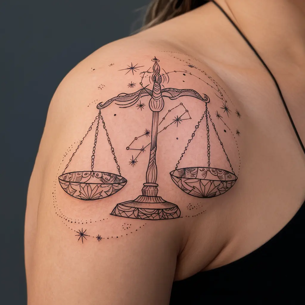 Libra Constellation Tattoo Ideas