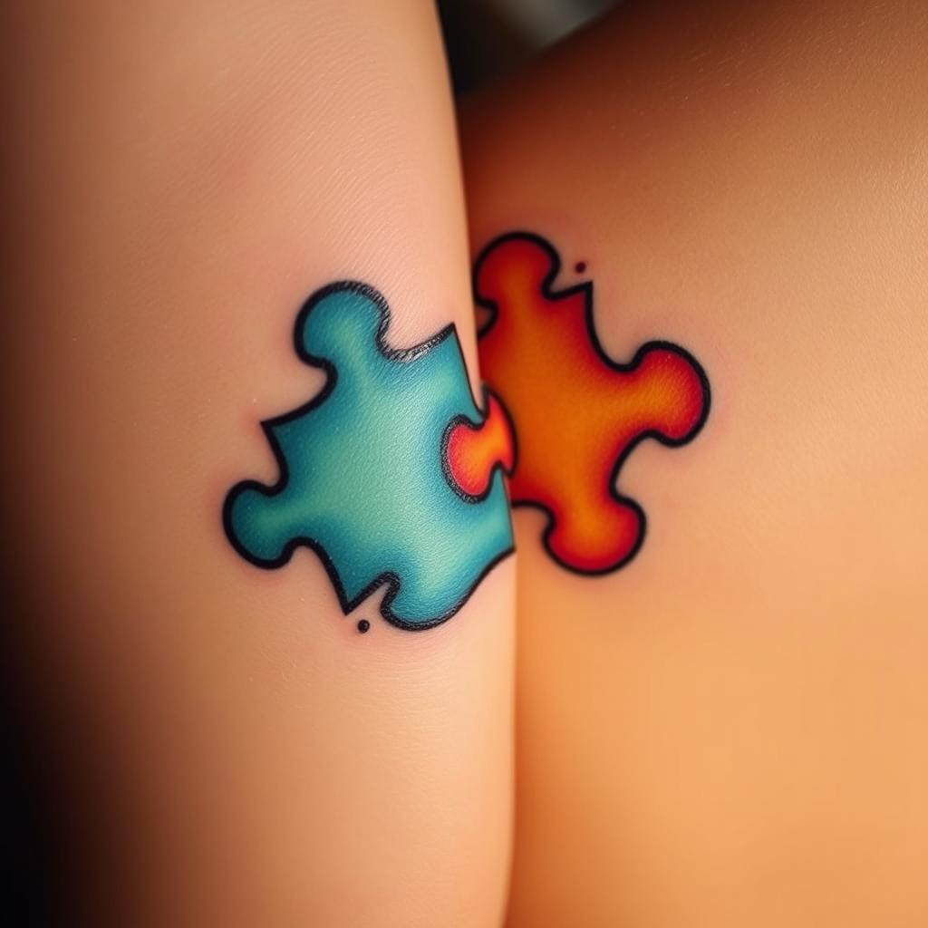 Matching Couple Tattoos Color Schemes