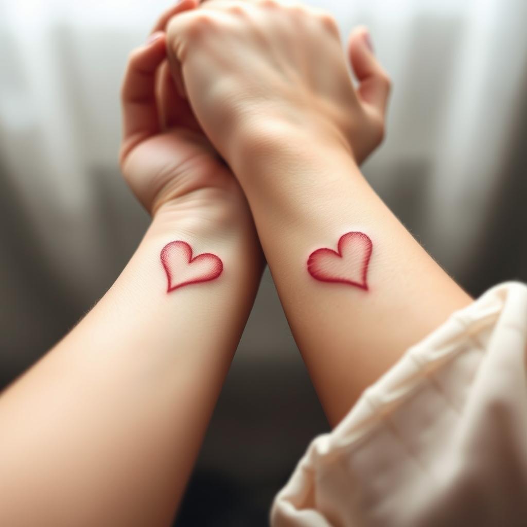 Matching Heart Tattoos for Couples Cost Guide
