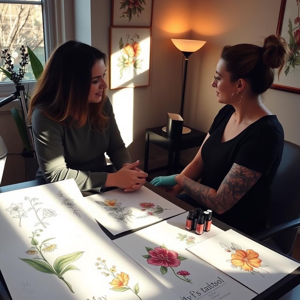 May Birth Flower Tattoo Design Consultation