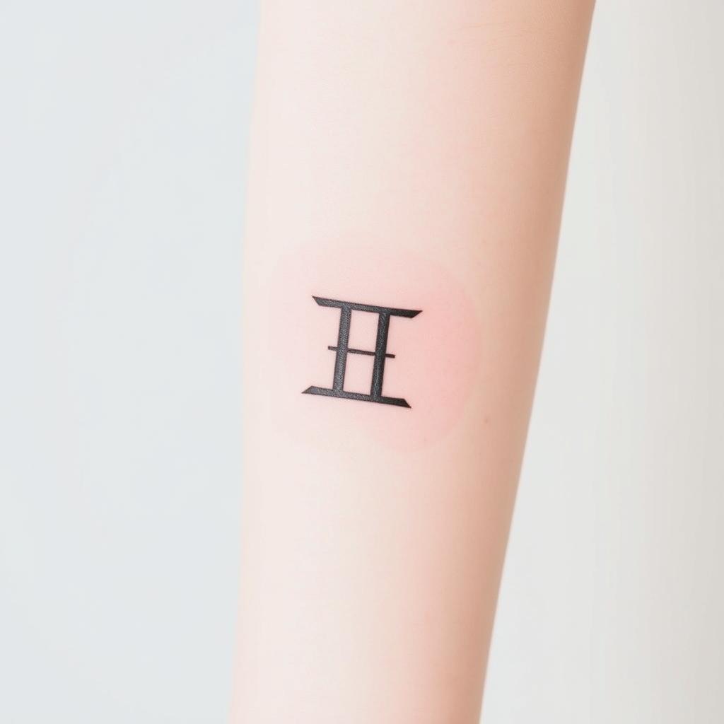 Minimalist Gemini Tattoo Designs