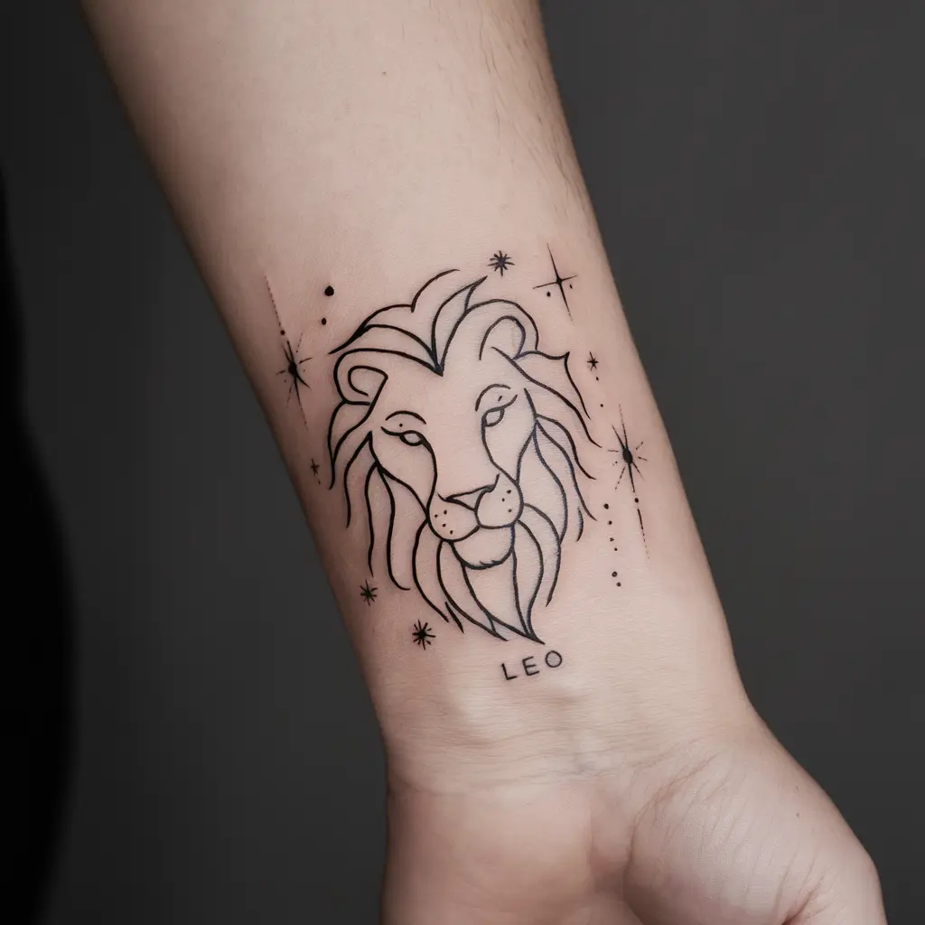 Minimalist Lion Outlines 2