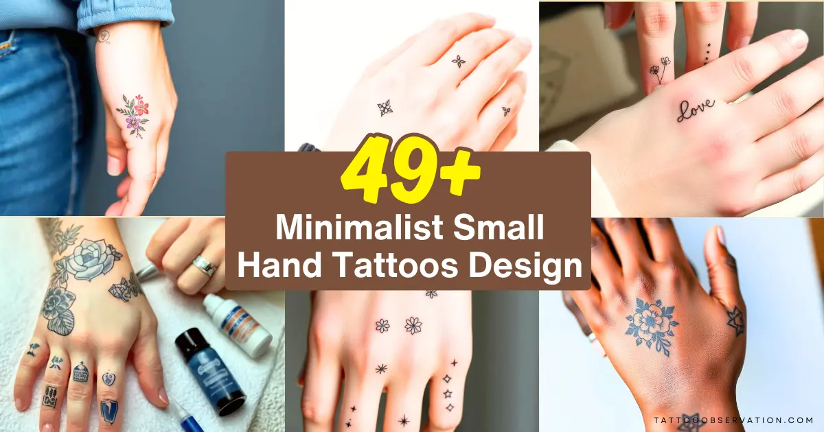 Minimalist Small Hand Tattoos Design