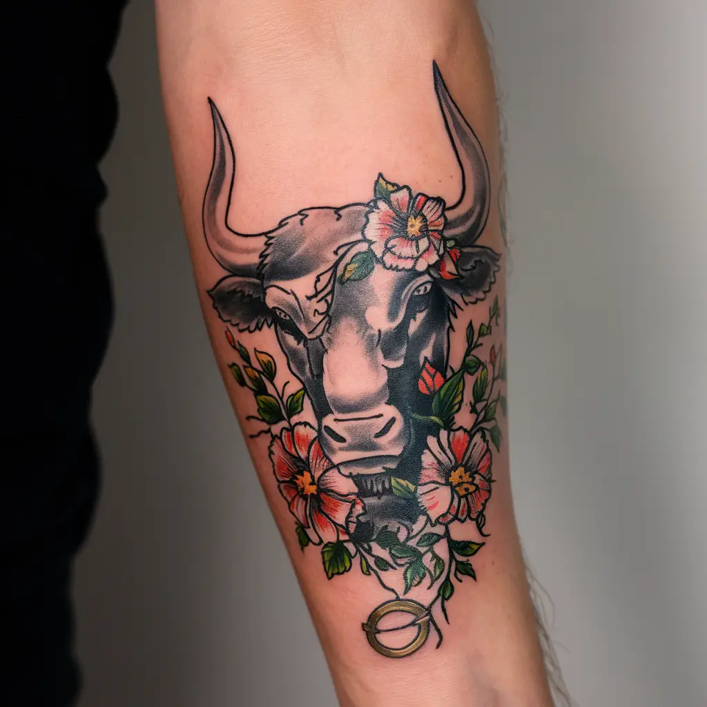 Nature-Inspired Taurus Zodiac Tattoos