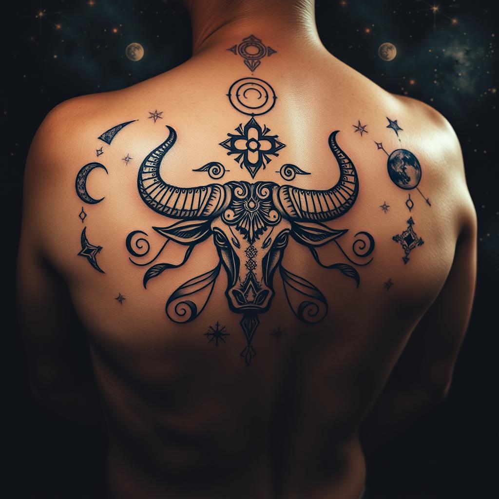 Personalized Taurus Tattoo Design Inspiration