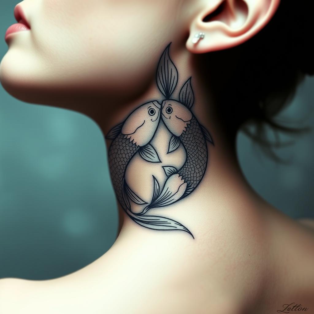 Pisces Zodiac Fish Tattoo Designs