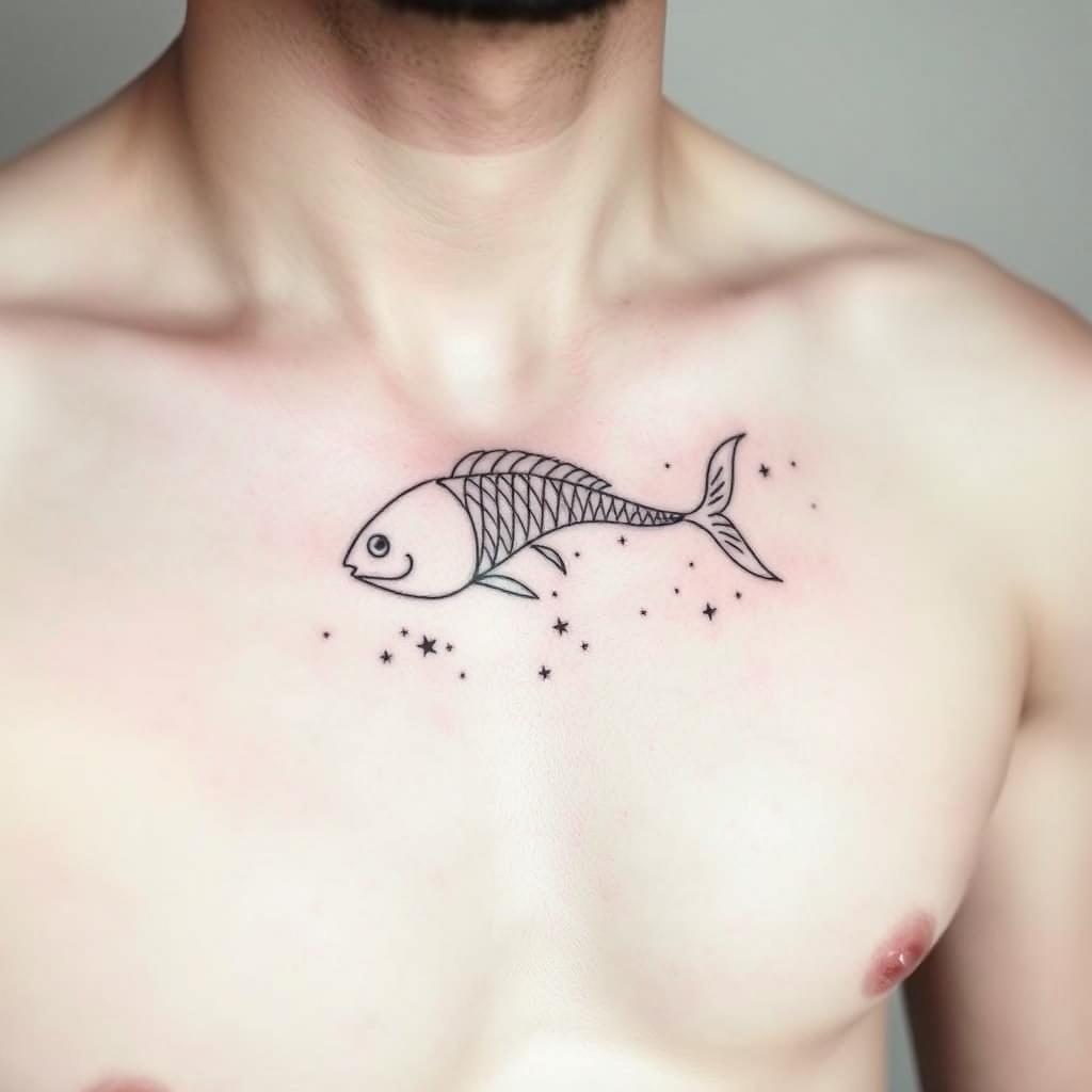 Pisces constellation tattoos