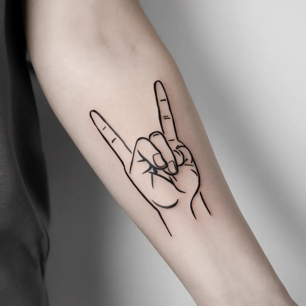 Popular Design Variations for Sign Language Love Tattoos
