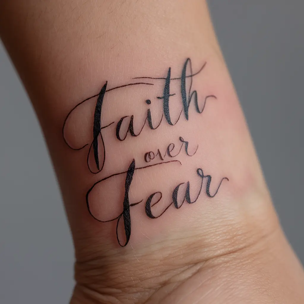 Popular Placement Options for Faith Over Fear Tattoos