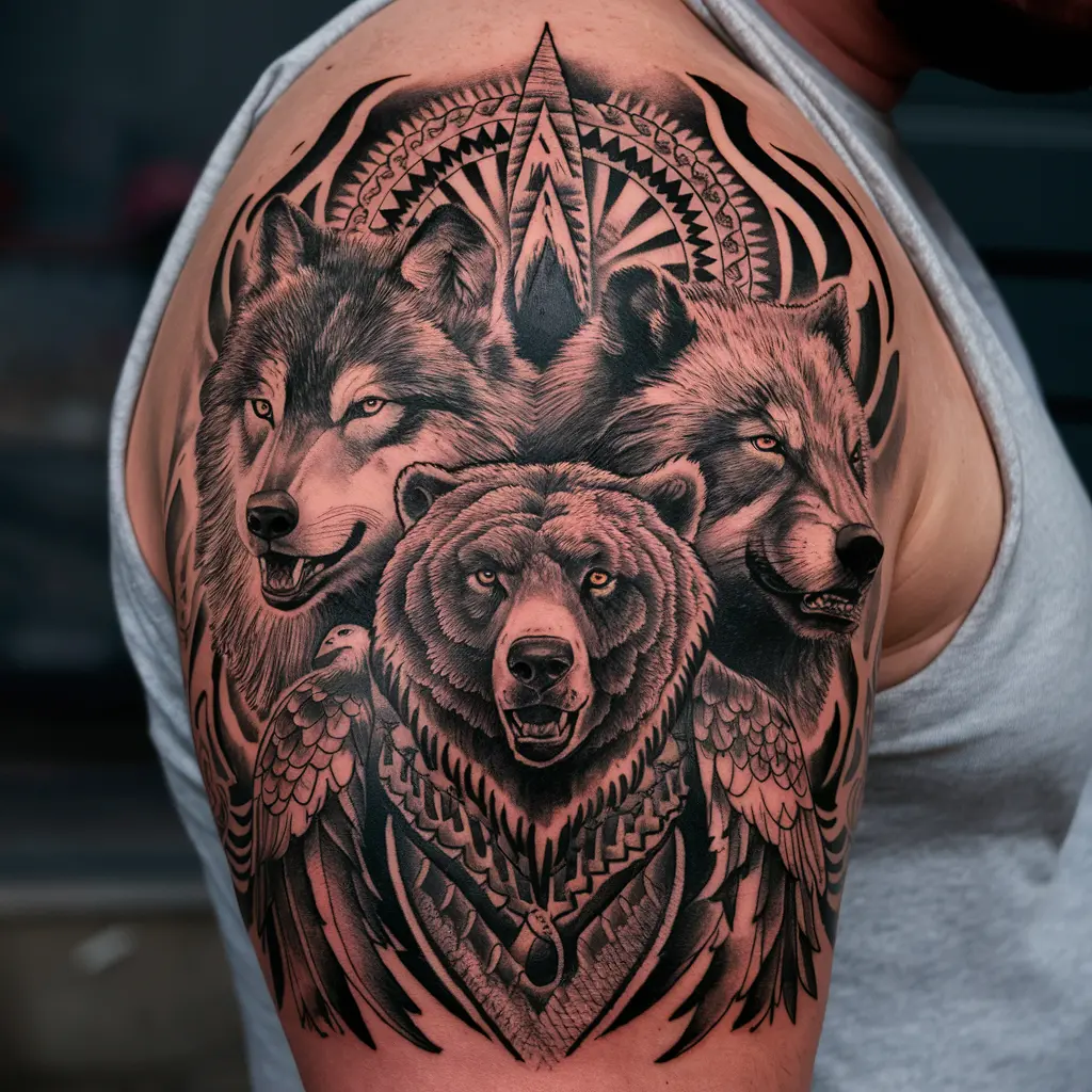 Sacred Animals in Cherokee Tribal Tattoos