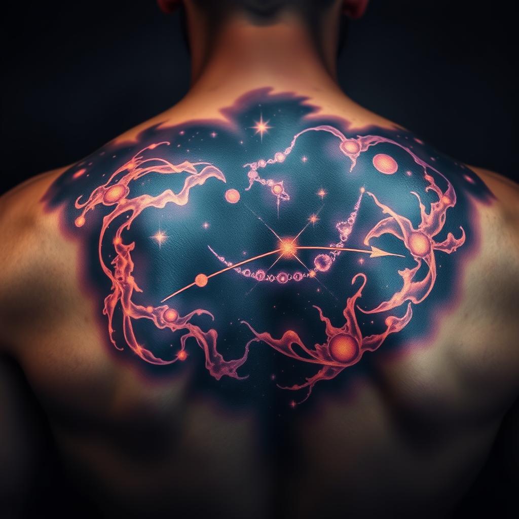 Sagittarius Constellation Tattoo Design