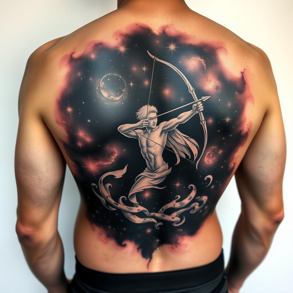 Sagittarius Constellation Tattoo Design