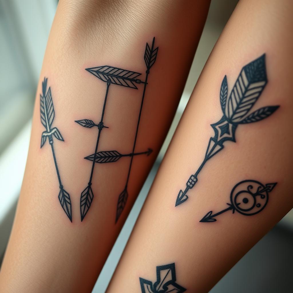 Sagittarius Symbol Tattoos Arrows